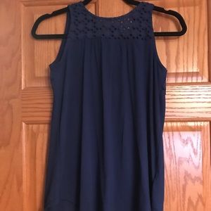 Girls navy blue tunic top